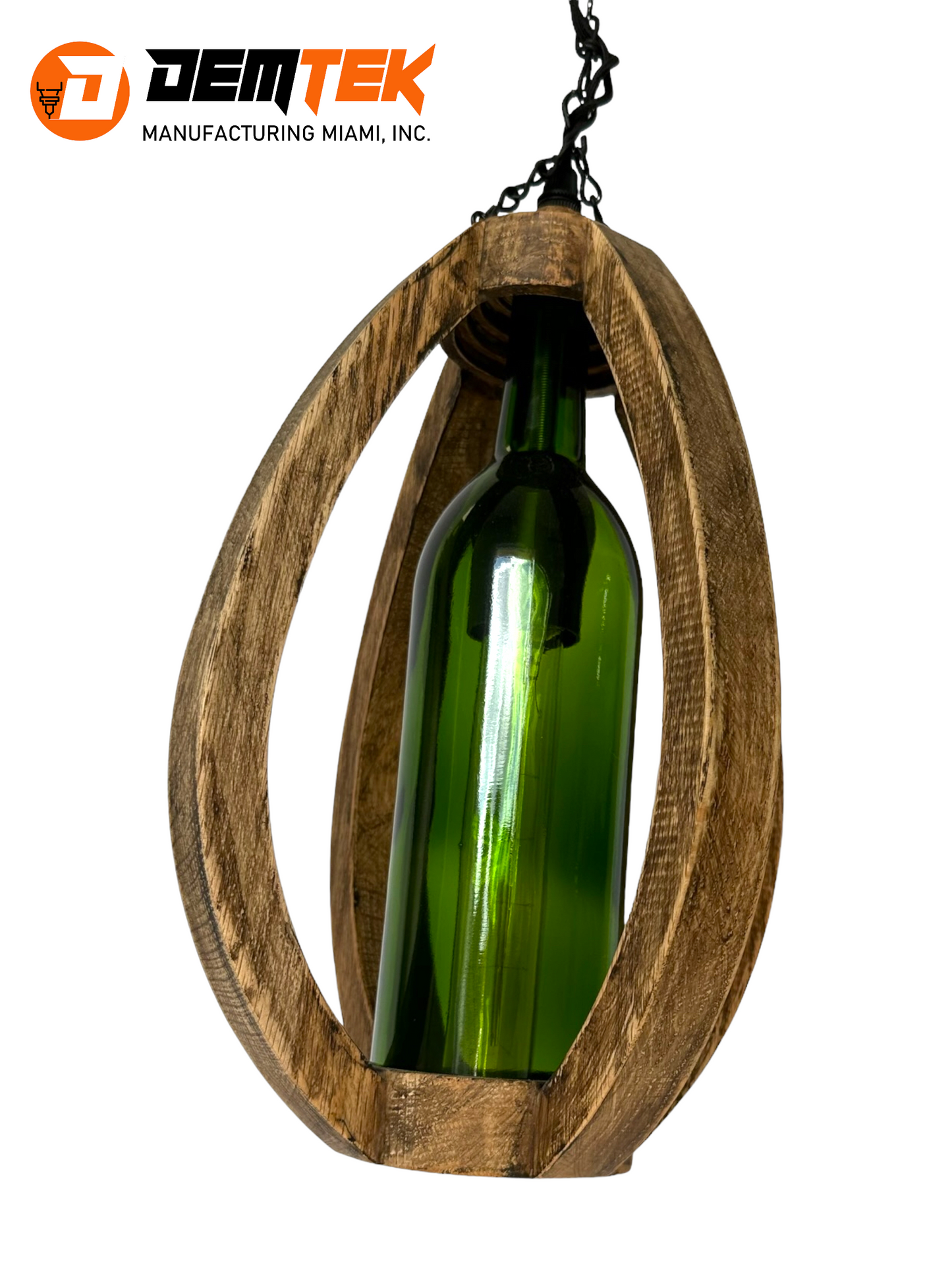 DEMTEK "The Wine Bottle" Pendant Light (Bulb Included)