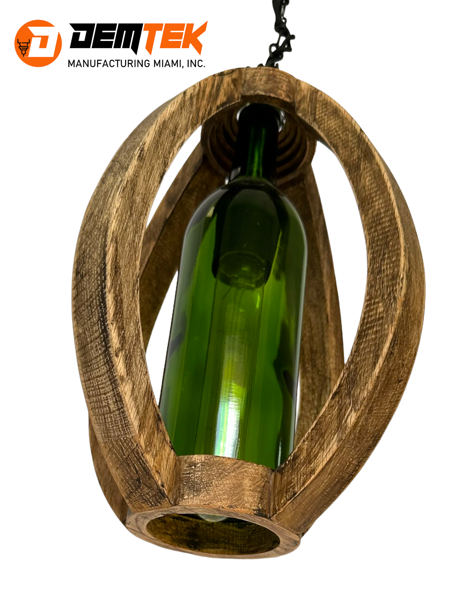 DEMTEK "The Wine Bottle" Pendant Light (Bulb Included)